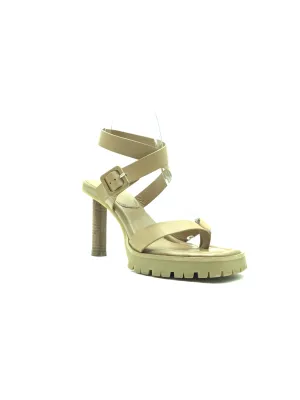 Tamara Mellon Sandals Tan Leather Slingback Platform Size: US 7/EU 37.5