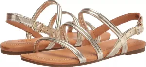 UGG Women's MYTIS Flat Sandal, Gold Metallic, 10