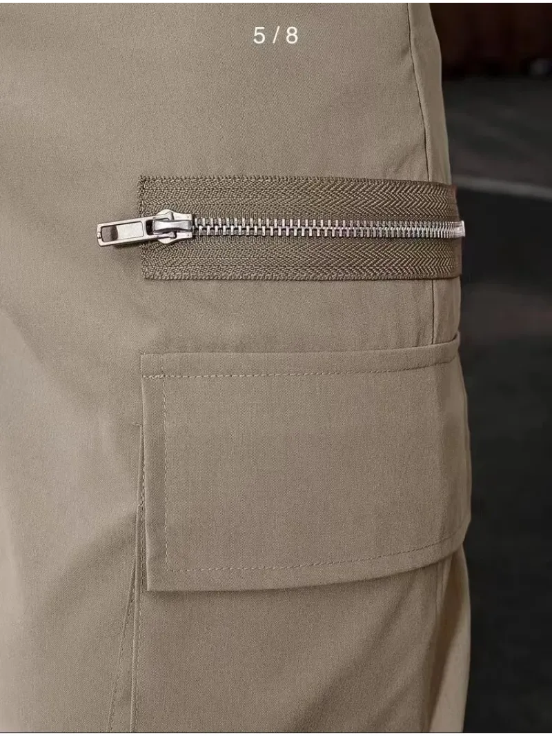 Veiligp - Cargo Broek Heren – Lichte Vrijetijdsbroek met Ritszakken, Stretch Taille