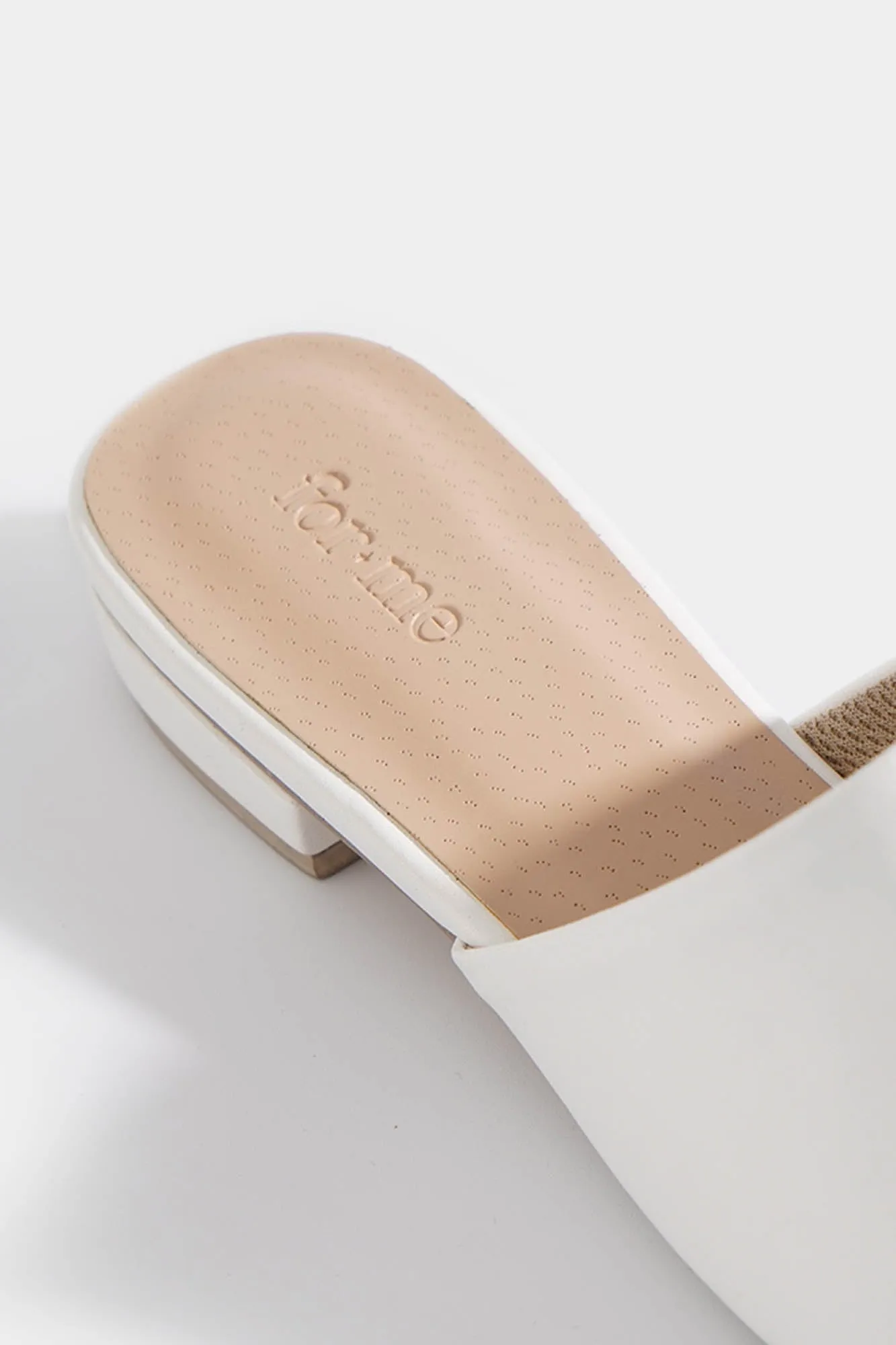 White Pointed Toe Mules