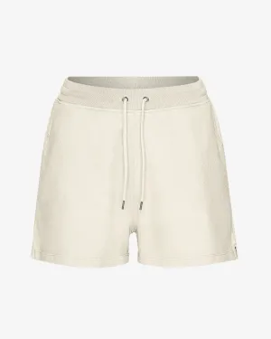 Women Organic Sweatshorts - Ivory White